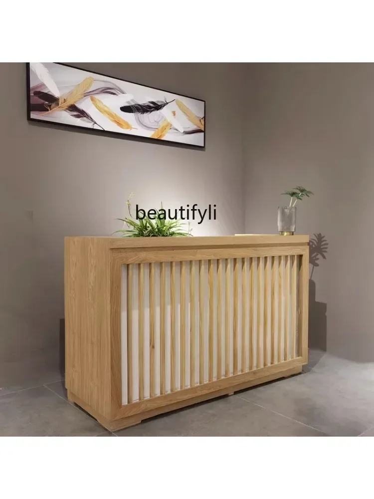 

Pedicure Beauty Salon Reception Desk Pavilion of Regimen Barber Shop Front Desk Japanese Bar Tea House Restaurant Cashier Desk