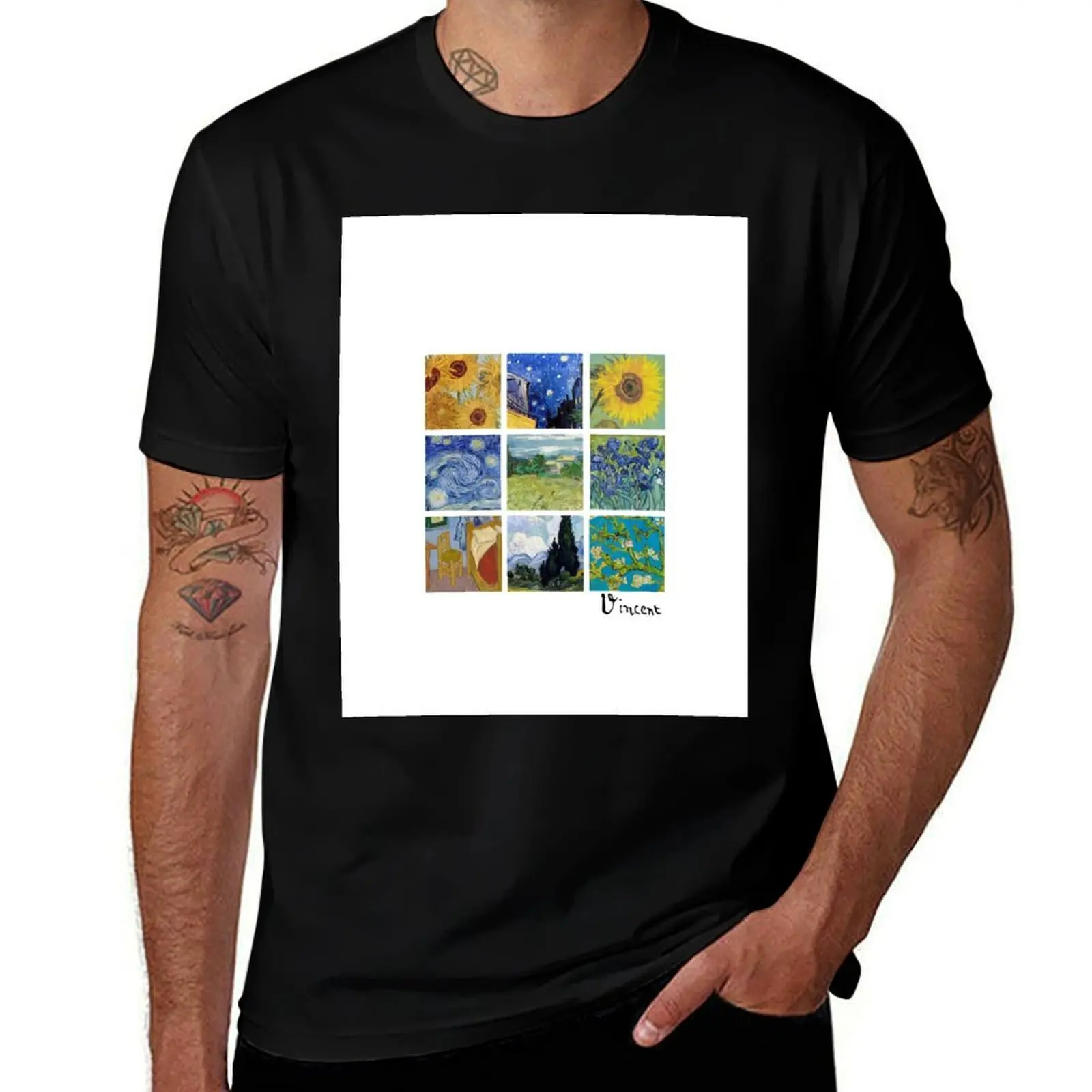 

Van Gogh Collage Art Gift T-Shirt tshirts personalised croswit shirt man mens plain t shirts