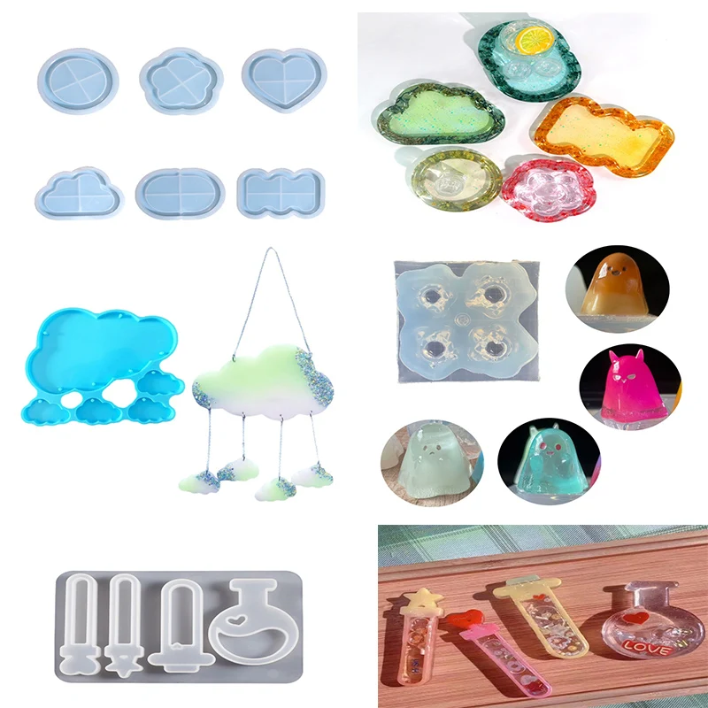 Crystal-Clear Resin Mold for Mancala Board Game Silicone Resin Molds Kit with Screw DIY Family Party Board Games Craft