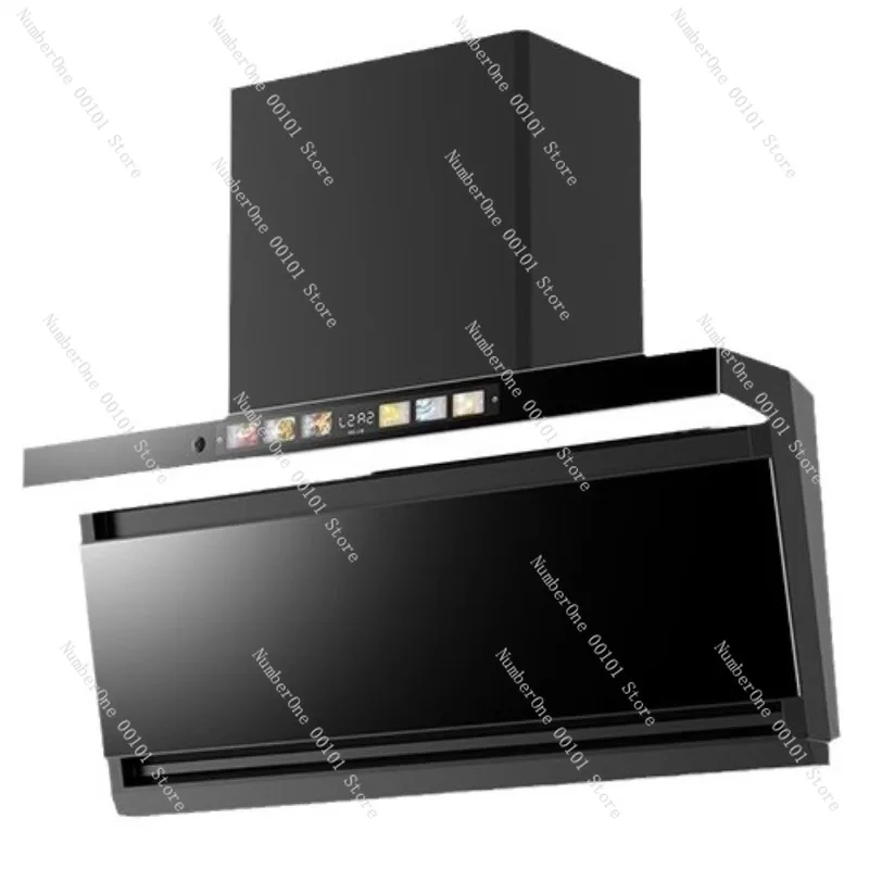 

High suction household kitchen appliances European style side suction 7-type automatic cleaning range hood