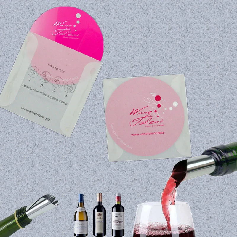 

Personalized Party Table Center Wine Bottle Decoration Drop Stop Disk for Wedding Birthday Baptism Baby Shower, Custom Packing