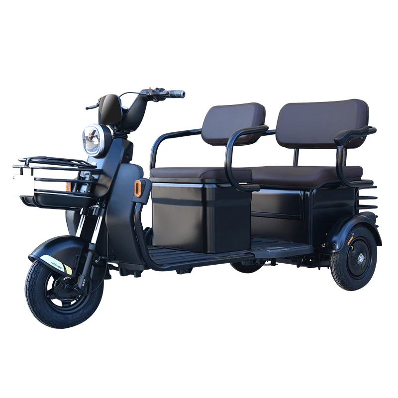 

Трехколесный семейный Электрический велосипед 650 Вт, мобильный скутер, трехместные электрические трехколесные велосипеды