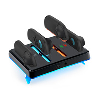 DOBE RGB Charging Dock for Nintendo Switch 2 Joy-Con Controllers-Black