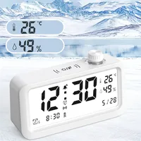 Smart Light-Sensitive Alarm Clock For Students LCD Display Humidity Temperature Alarm Clocks For Home Decor