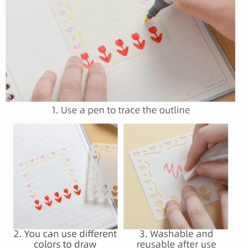Copying Stencils Hollowed Drawing Templates DIY Craft Embossing Spray Painting Template Decorative Handcraft