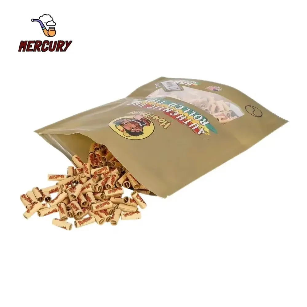 

500Pcs/Lot 7MM Natural Filters Cigarette Pre-rolled Tips 110mm Roll Paper Horn Tube Hand Rolled Smoking Mouth Pipe Accessories