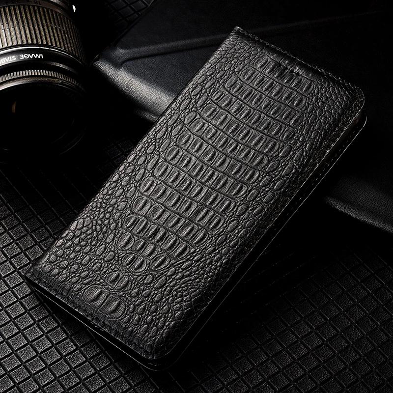 

Crocodile Leather Magnetic Case For Samsung Galaxy S6 S7 edge S8 S9 S10 Plus S10E Mobile Wallet Flip Cover
