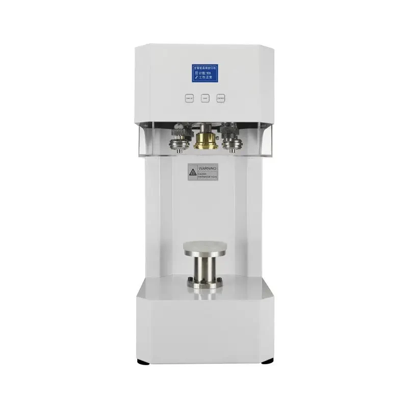 -0mm Adjustle Food Beverage Cup Seamer Cap Lids Close Sealer Non Rotation PET PC Aluminum Can Sealing hine