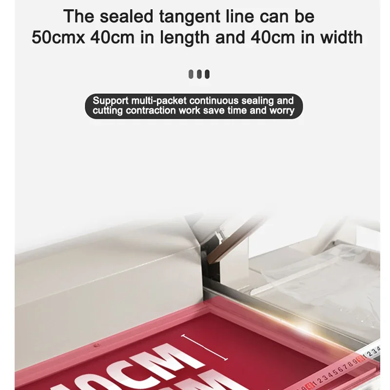 

Полуавтоматическая машина для запечатывания и резки пленки FM5540, 450 л, для упаковки пищевых продуктов, товаров повседневного спроса и подарочных коробок