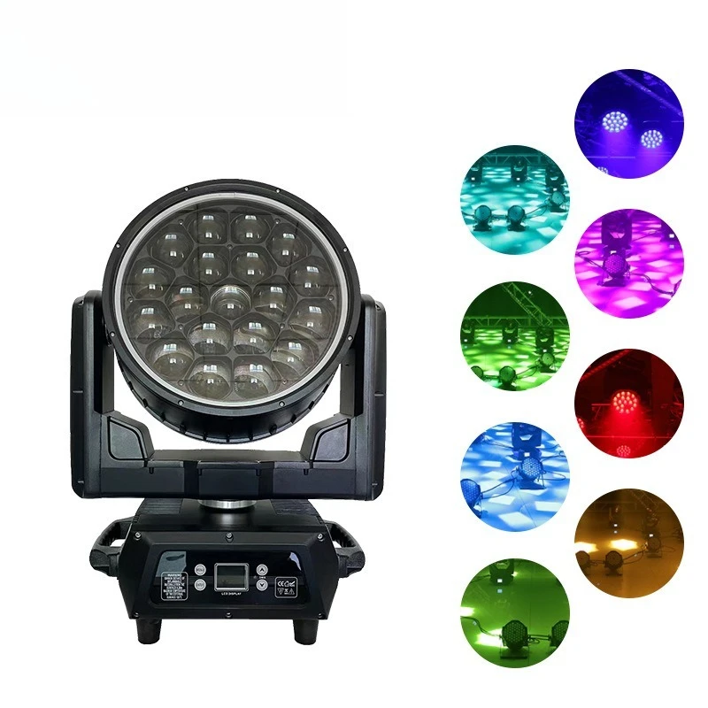 19 40w waterproof shaking head focusing and dyeing lights, stage lighting equipment, ballroom LED ambient lights
