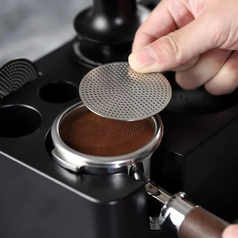 Espresso Puck Screen Coffee Filter Reusable Coffee Puck Screen 304 Stainless Steel Coffee Filter 51/54/58mm Fine Mesh KFGL01