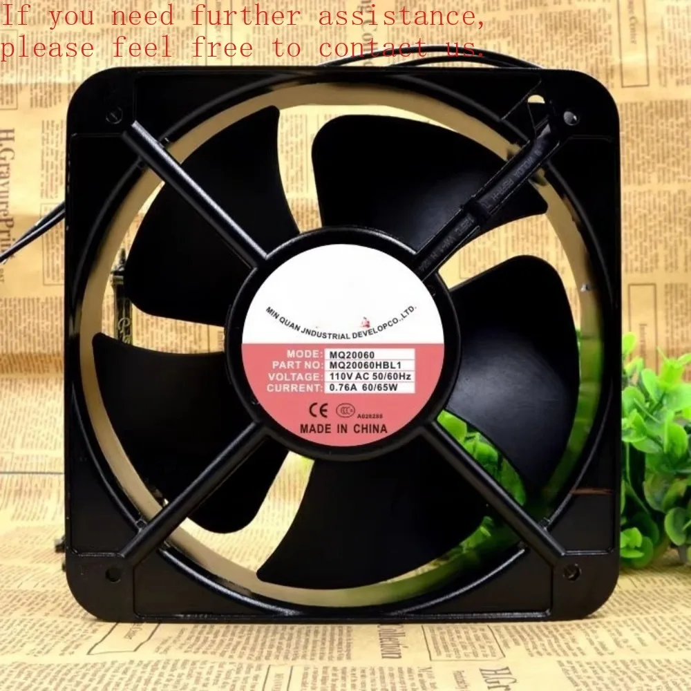 

Для нового двигателя Minquan 200*200*60 мм 110 В 65 Вт MQ22060HBL1 охлаждающий вентилятор