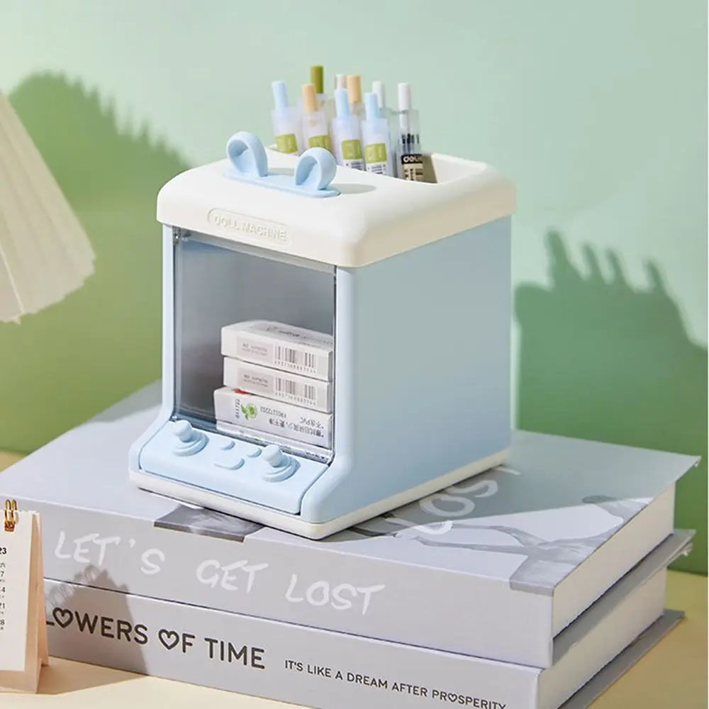 

Контейнер для ручек с высоким внешним видом, кроличьи уши, забавные настольные канцелярские принадлежности, многофункциональный толстый ящик для хранения канцелярских принадлежностей