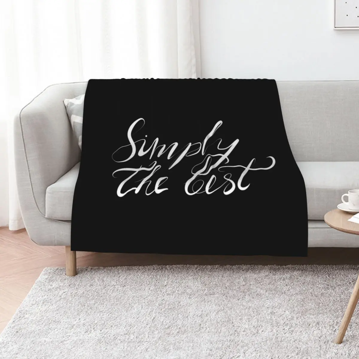 Simply the best calligraphy text saying Throw Blanket decorative Sofa Bed linens Summer Beddings Giant Sofa Blankets