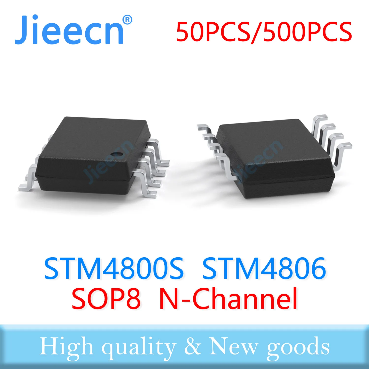 Jieecn 50PCS 500PCS SOP8 STM4800S STM4806 N-Channel Enhancement Mode Field Effect High quality STM