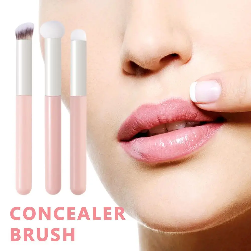 Foundation Concealer Brush, Premium Contour Blusher Brushes, Under Eye Dense Face Makeup Brush voor het mengen van Concealer Brush D0M5