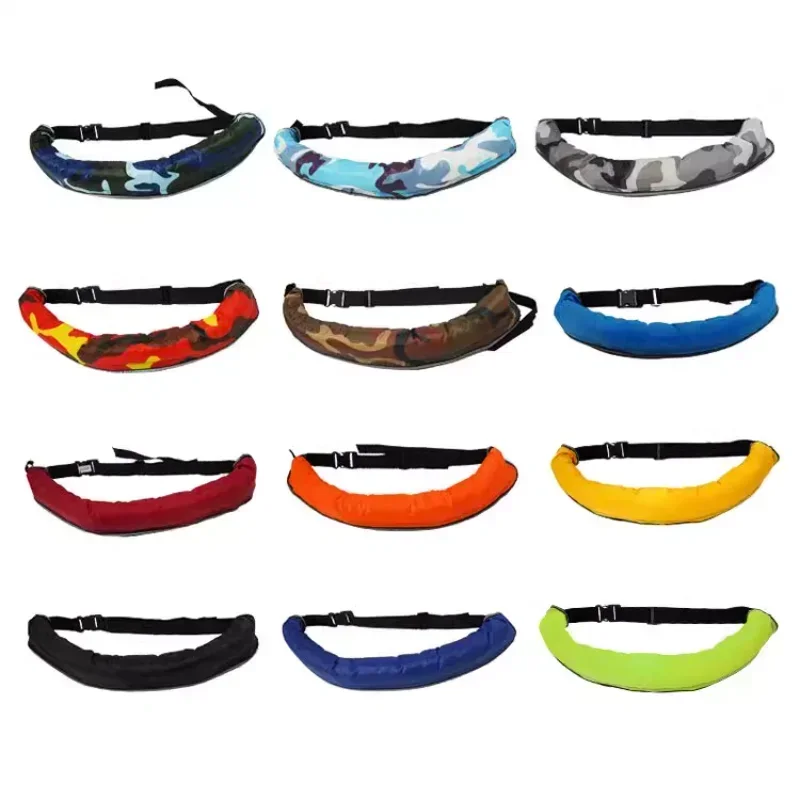 Automatic Inflatable Life Buoy, Fishing Waist Belt, Lifesaving Belt Type, Safety Life Jacket, Portable Swimming Buoyant, Adult