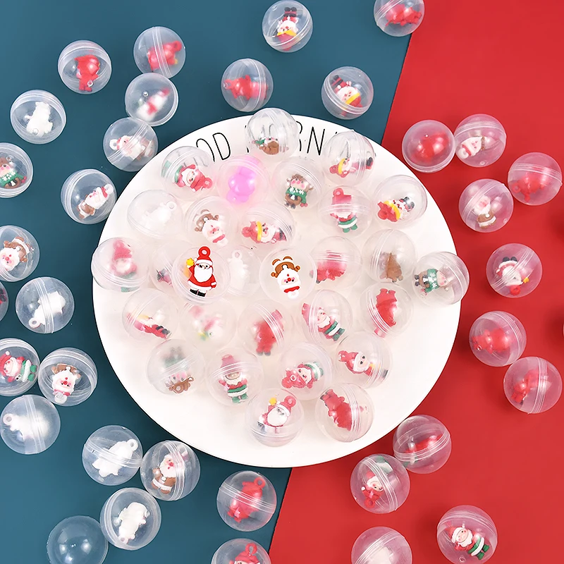 10/30/50 قطعة 32 مللي متر عيد الميلاد مفاجأة كبسولة البيض الكرتون عيد الميلاد دمية Gacha لعبة أطفال حفلة عيد ميلاد عيد الميلاد كرنفال هدية #2