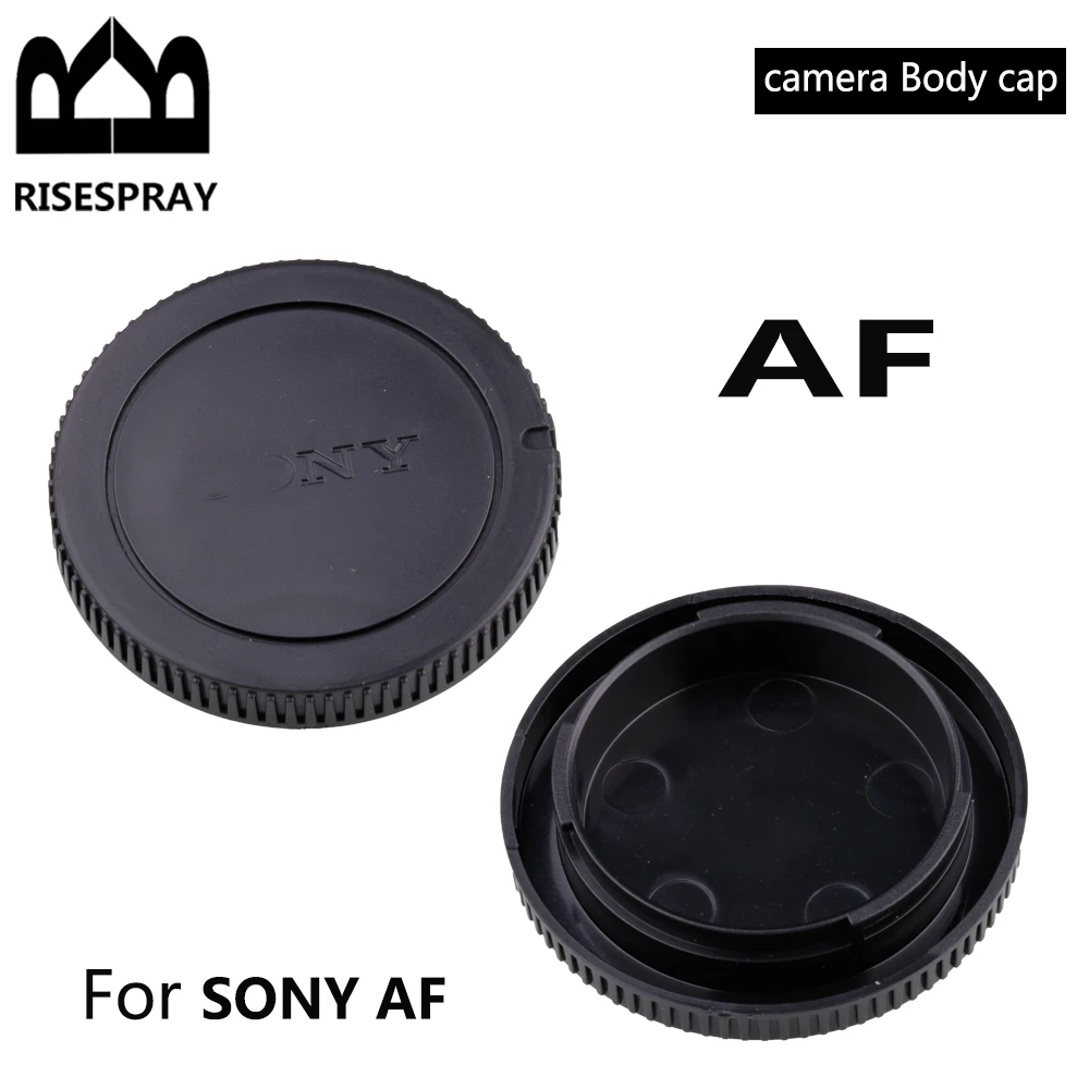 Tapa de lente trasera para SONY AF / Minolta MA, juego de tapa de cuerpo de cámara, plástico negro