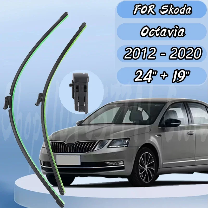 

New fifth generation silent upgrade Wiper Blades For Skoda Octavia 2012 - 2020 Front Window