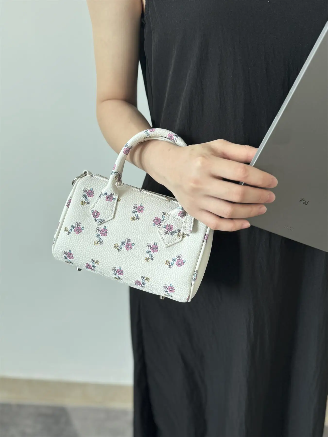 

Print Pillow Handbag Cany Single Women's Crossbody Bowling Bag Cute Sle PU Soft Surface with Internal Structure