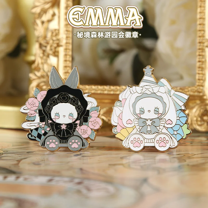 Emma Secret Forest Badge  Series Anime Action Figure Guess Bag Ornament Figurines Home Decor Desktop Dolls Model Girls Gift