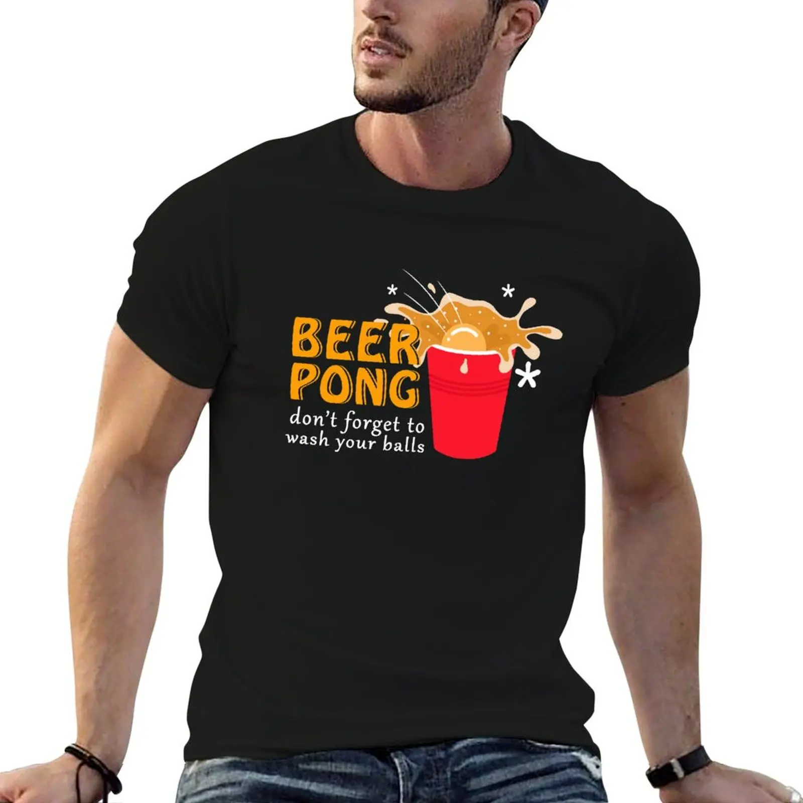 Beer Pong Championship Beer Champion Beirut Xmas Sweater Jumper BeerPong Ball Template Holiday Country Vinyl Australia F T-Shirt