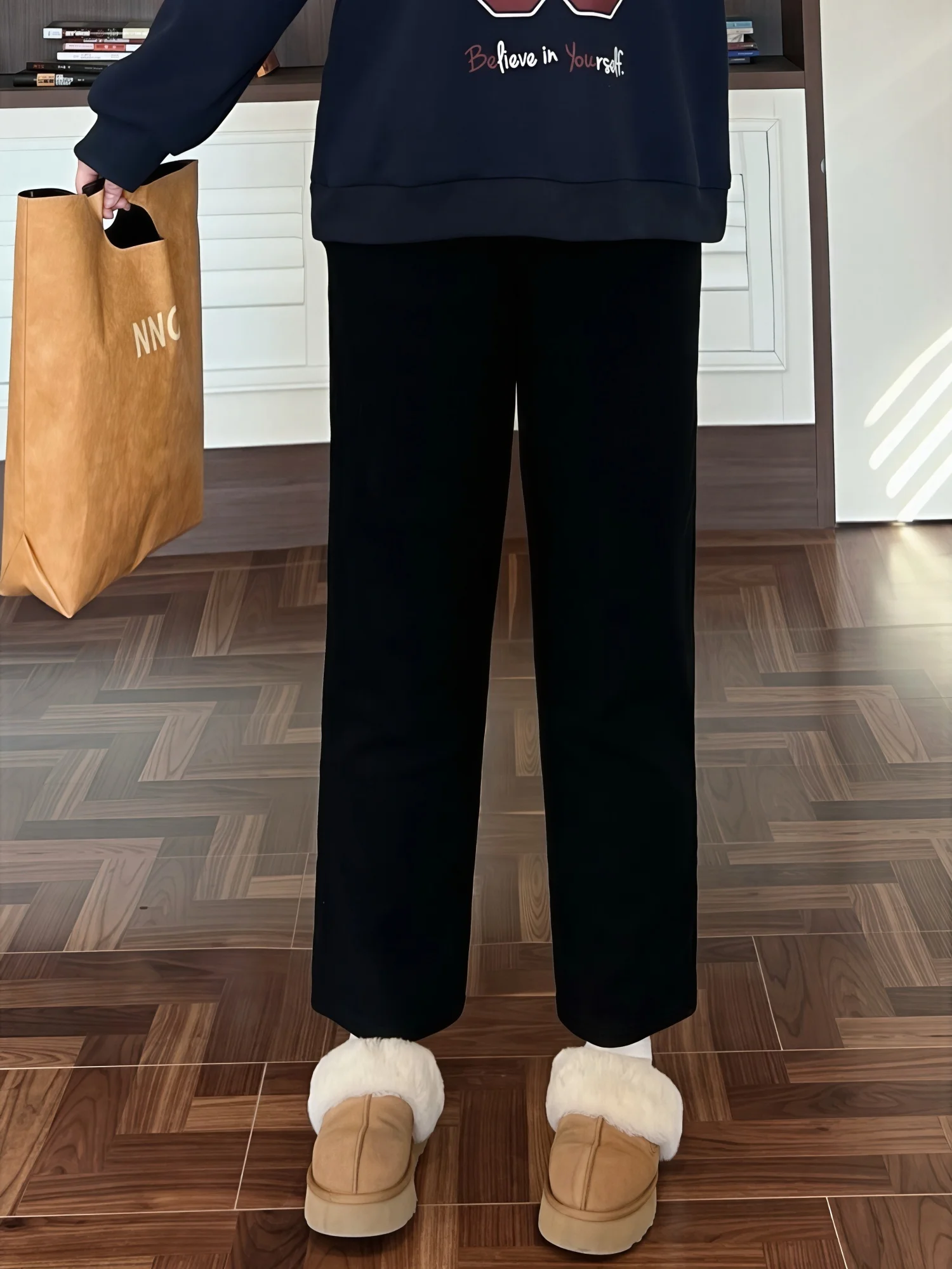 

Утепленные джинсы с высокой талией для полных женщин, повседневные брюки, новые прямые джинсы для зимы