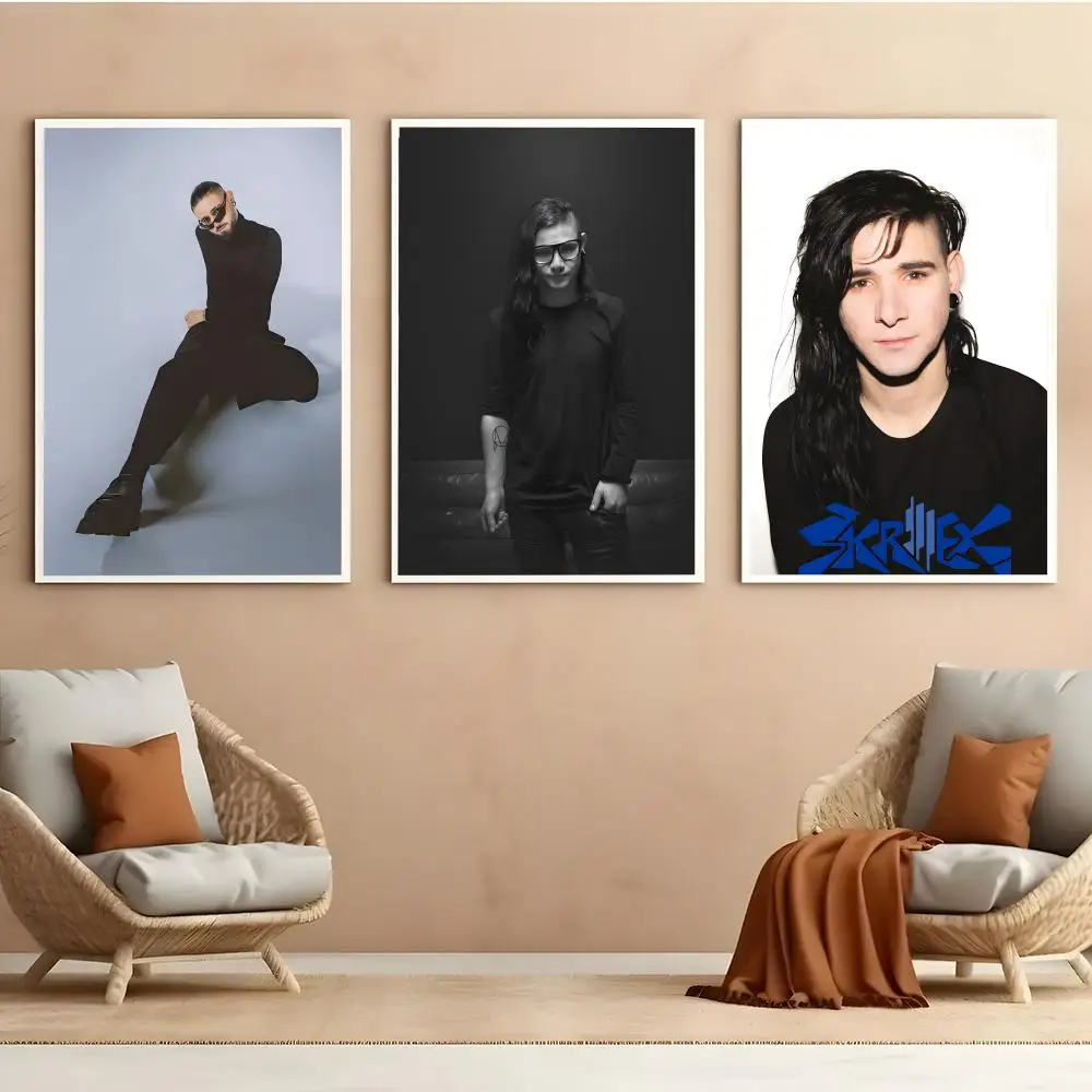 SKRILLEX Poster Self Adhesive HD PVC Wall Art - Waterproof & Stain Proof For Home Office