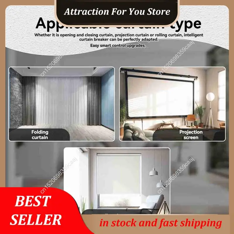 Hot Selling WIFI Smart Curtain Switch Module Connect Curtain Electric Motor Intelligent Switch Work With Alexa/Google Home view 2