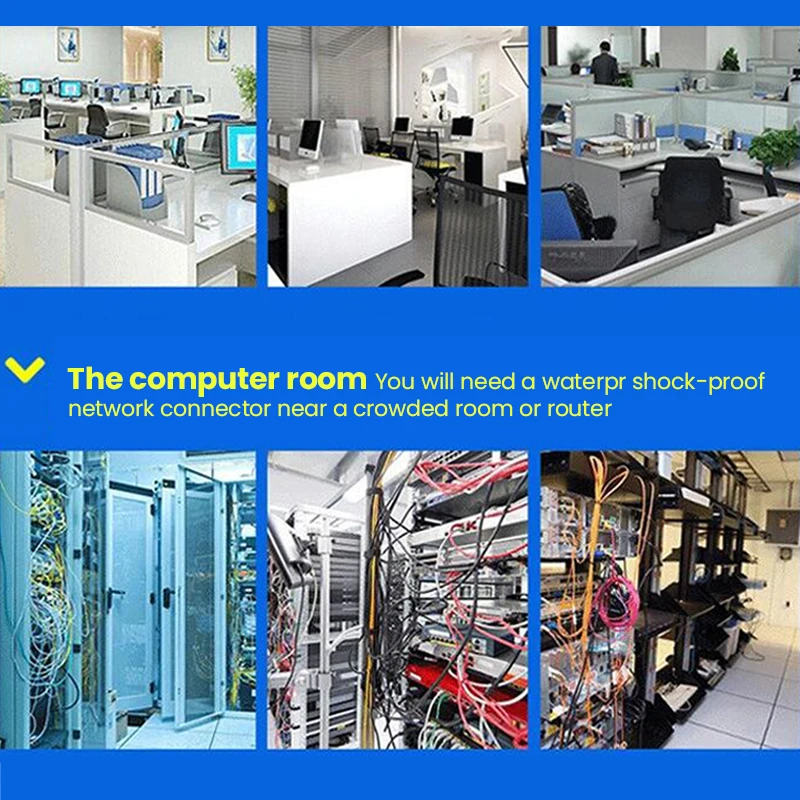 موصل شبكة RJ45 ، كابل إرساء ، مقاوم للماء ، موسع قابس مقبس الشبكة ، رأس مستقيم ، RJ45 utp ، 8P8C ، Cat6