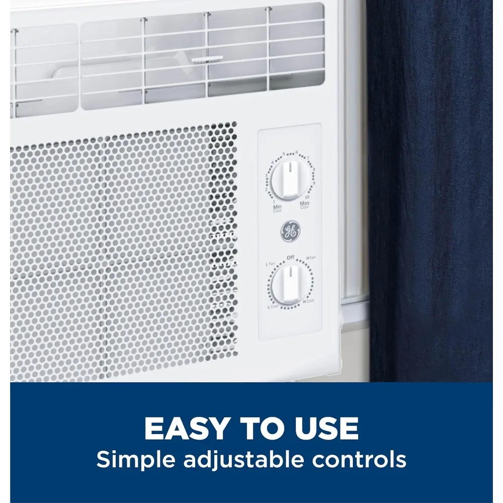 Window Air Conditioner Unit, 5,000 BTU for Small Rooms up to 150 sq ft. with Manual Adjustable Fan and Cooling Settings image 5