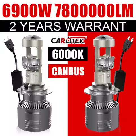 Mini Lens 6900W 7800000LM H7 H4 Canbus Car Headlight 30pcs CSP H11 H8 9005 9006 HB3 HB4 LED 6000K Auto Motorcycle Projector Bulb