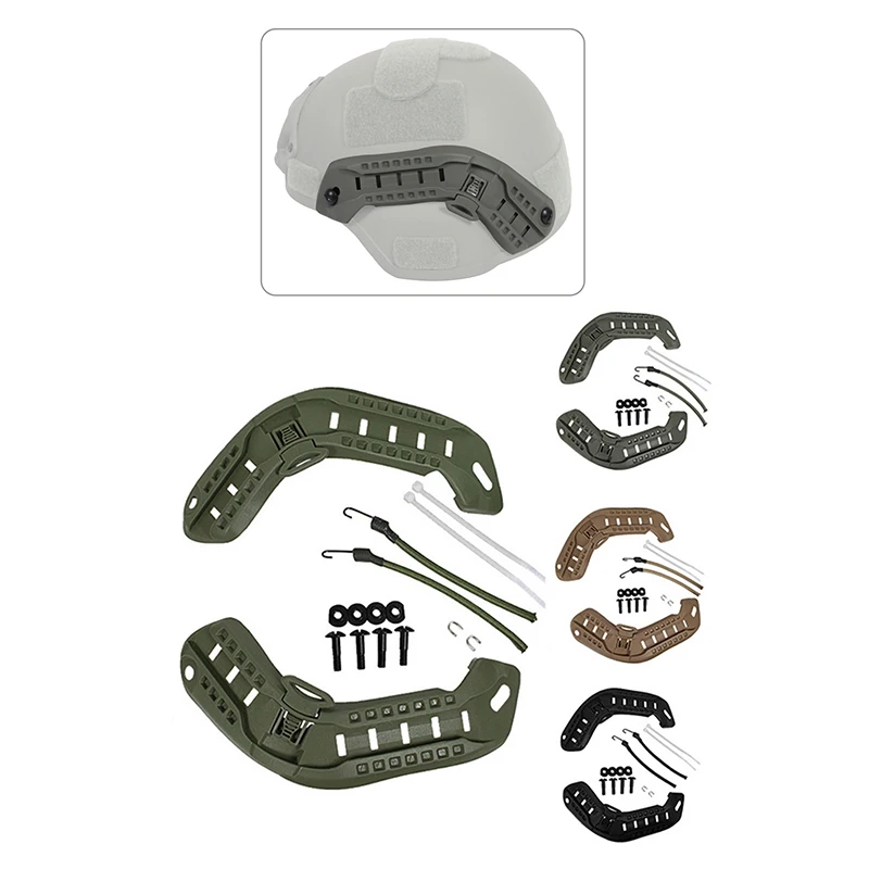 Tactical MICH2000 Helmet Side Guide ABS ARC Helmet Mount Military Mich 2000 Helmet Headsets Accessories 1 Set