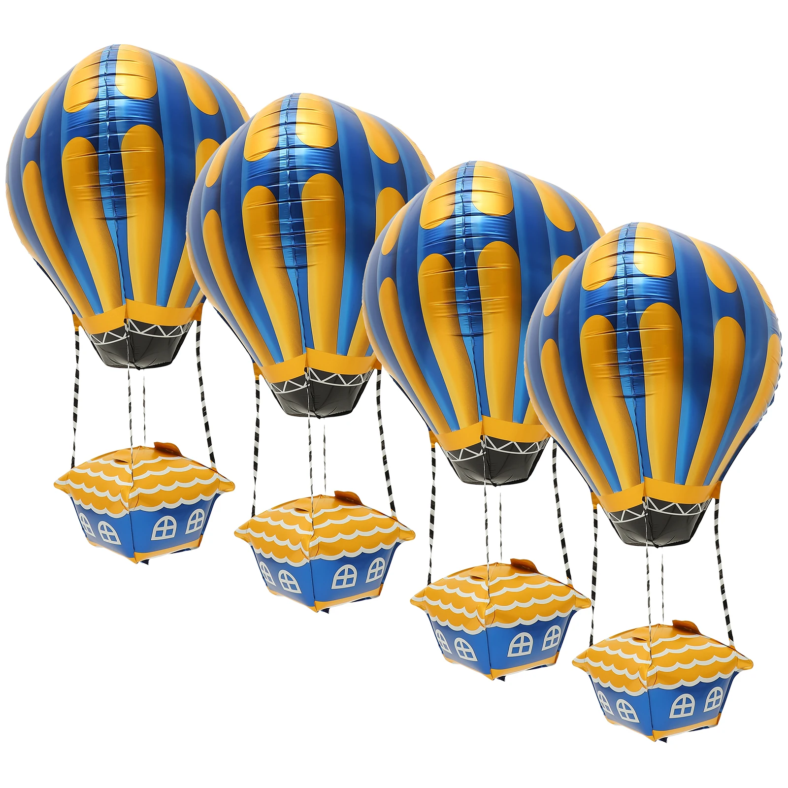 

4pcs Hot Balloon Aluminum Balloons 22 Kids Aluminum Hot Air Balloon Birthday Party Decorations Festive Supplies