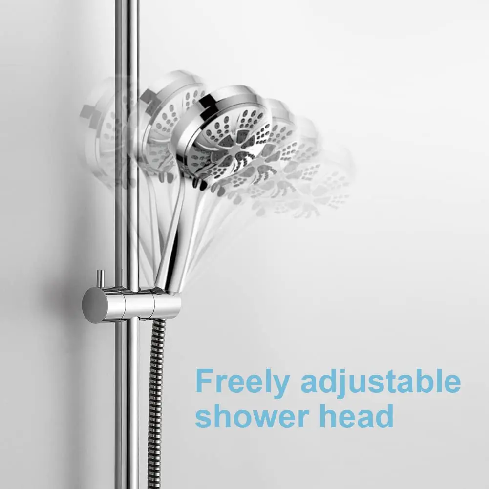 304 Stainless Steel Shower Slide Bars Adjustable Shower Slide Bar,  For Handheld Shower Wall Mount, No Punching Shower Lifter