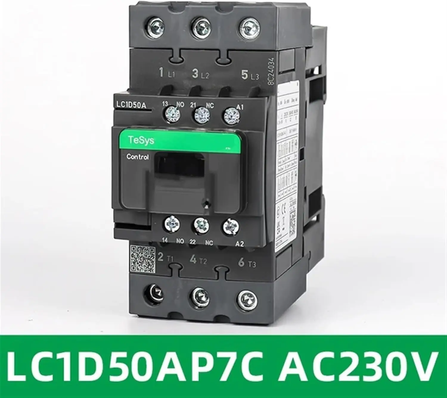 

Contactor - 3P(3 NO) - AC-3/AC-3e - = 440 V 50 A - 230 V AC 50/60 Hz coil LC1D50AP7 LC1D50AP7C