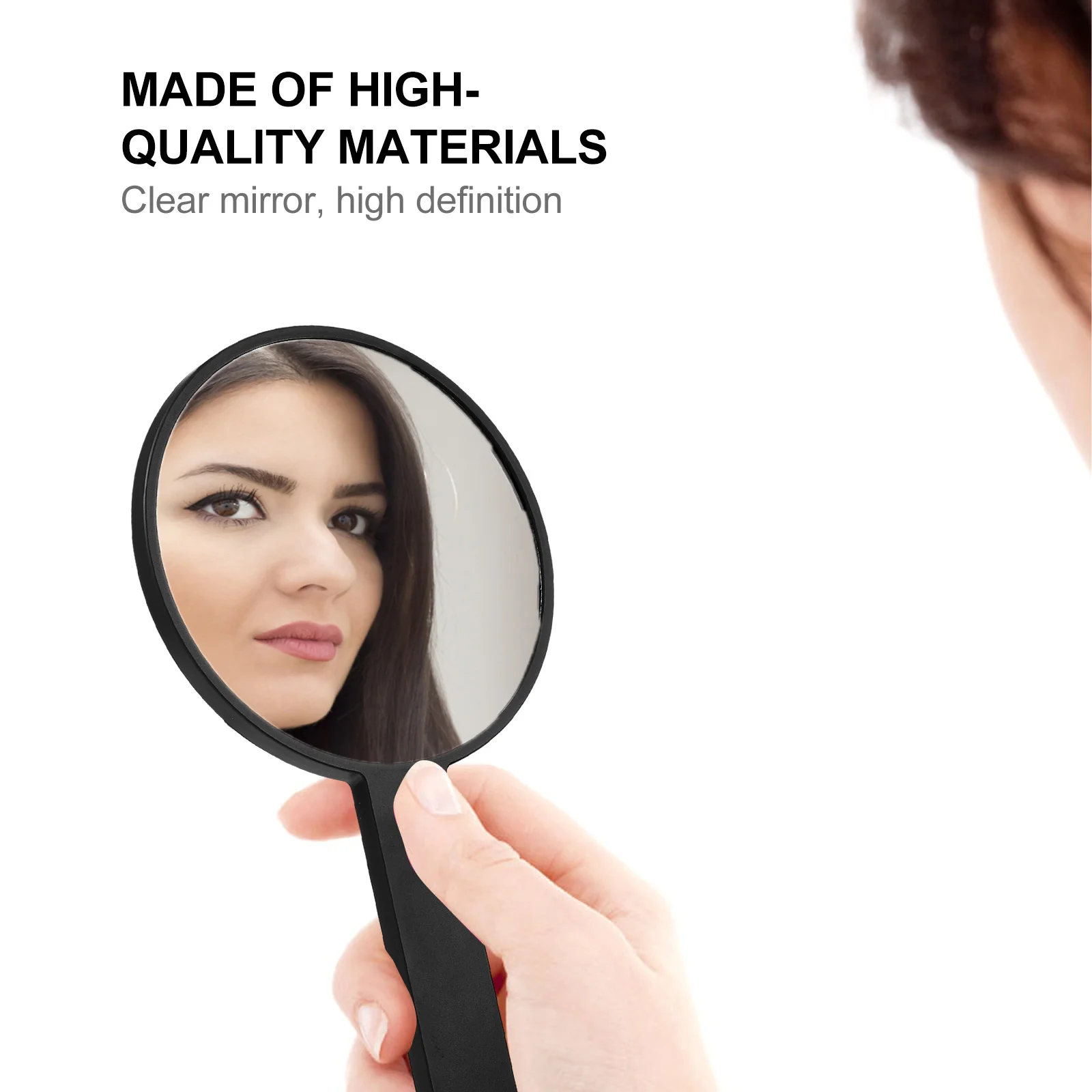 Miroir de maquillage rond Compact, Portable, avec poignée, pour voyage, maison, accessoire de mode pour femmes, cadeau