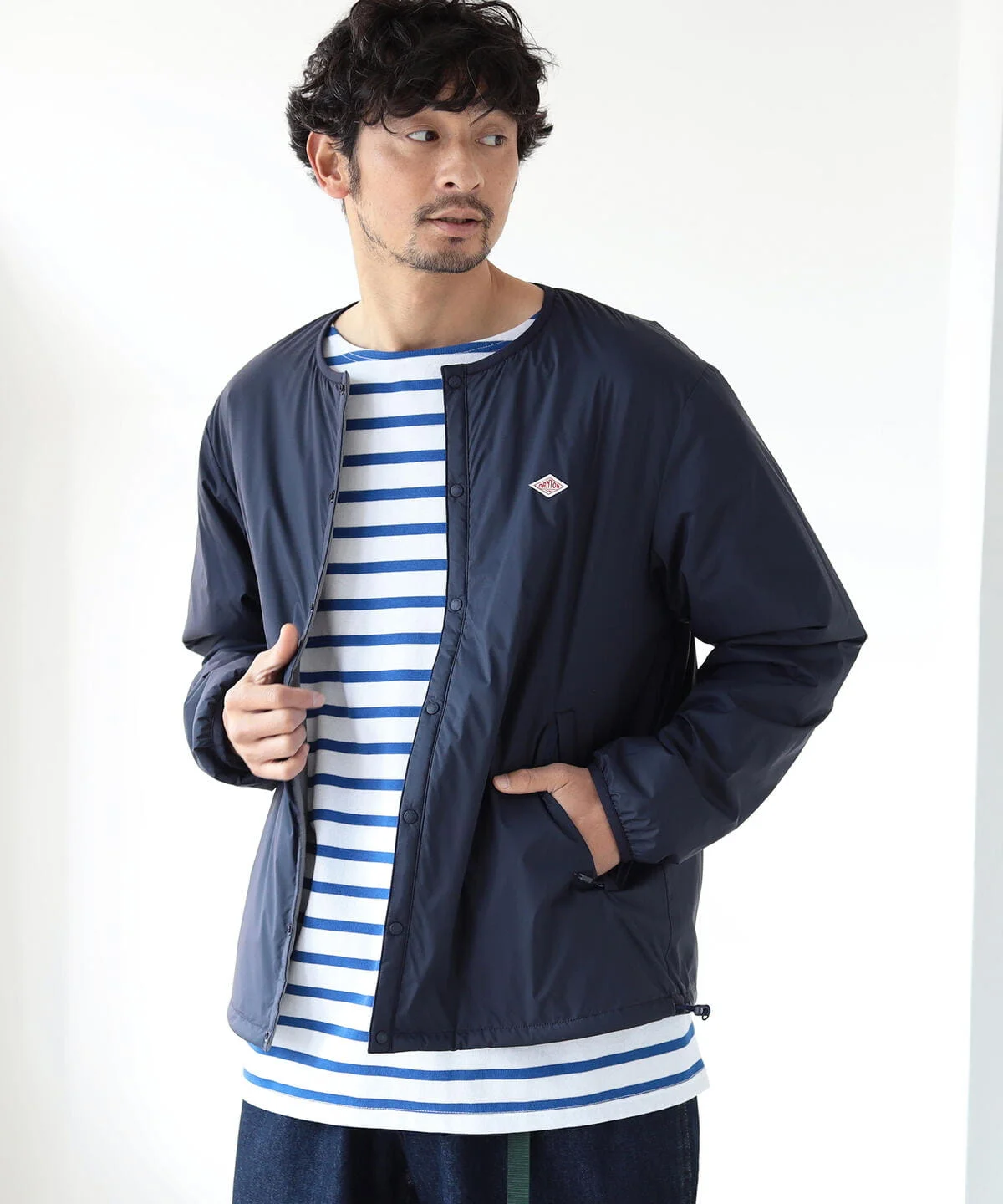 Trendy Men's Ultra-light Waterproof Nylon Cotton Jacket Autumn Winter New Arrival Collaborative Work Casual Warm Cleanable