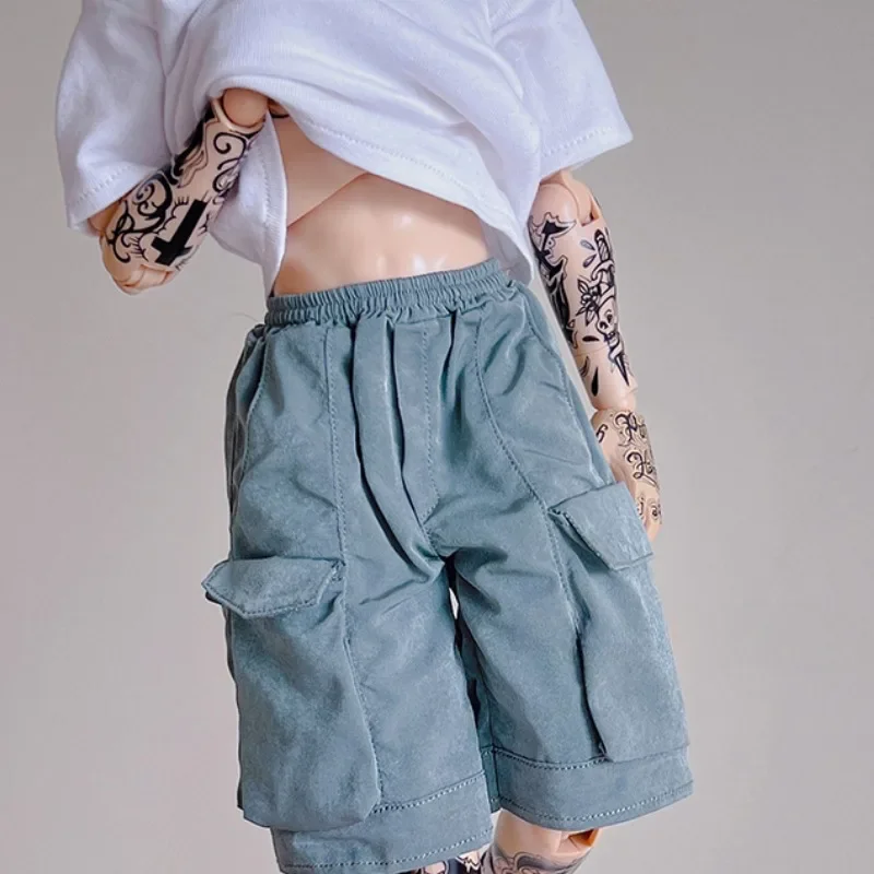 1/6 Scale Male Printed Shirt Large Pocket Shorts Clothing Model Props for 12inch Action Figure Body Accessories DIY