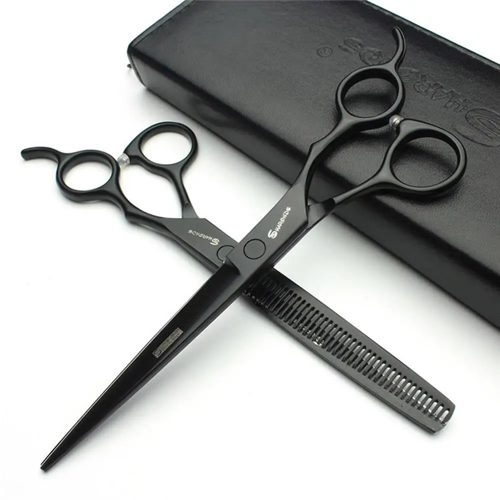 7/7.5 inch Barber Scissors, Flat Teeth Scissors, Imported Hairdresser's Barber Shop, Special Barber Scissors.