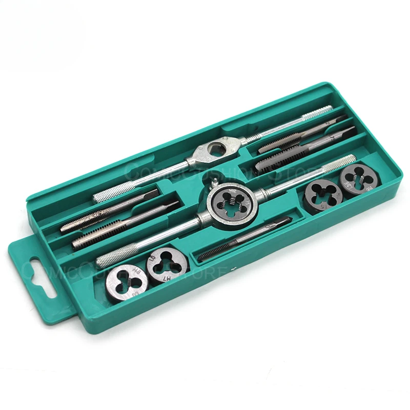 Tap Die Combination Set Hand Manual Wrench Braces Wire Tapping Tapping Tool Model Drill Threaded Hole