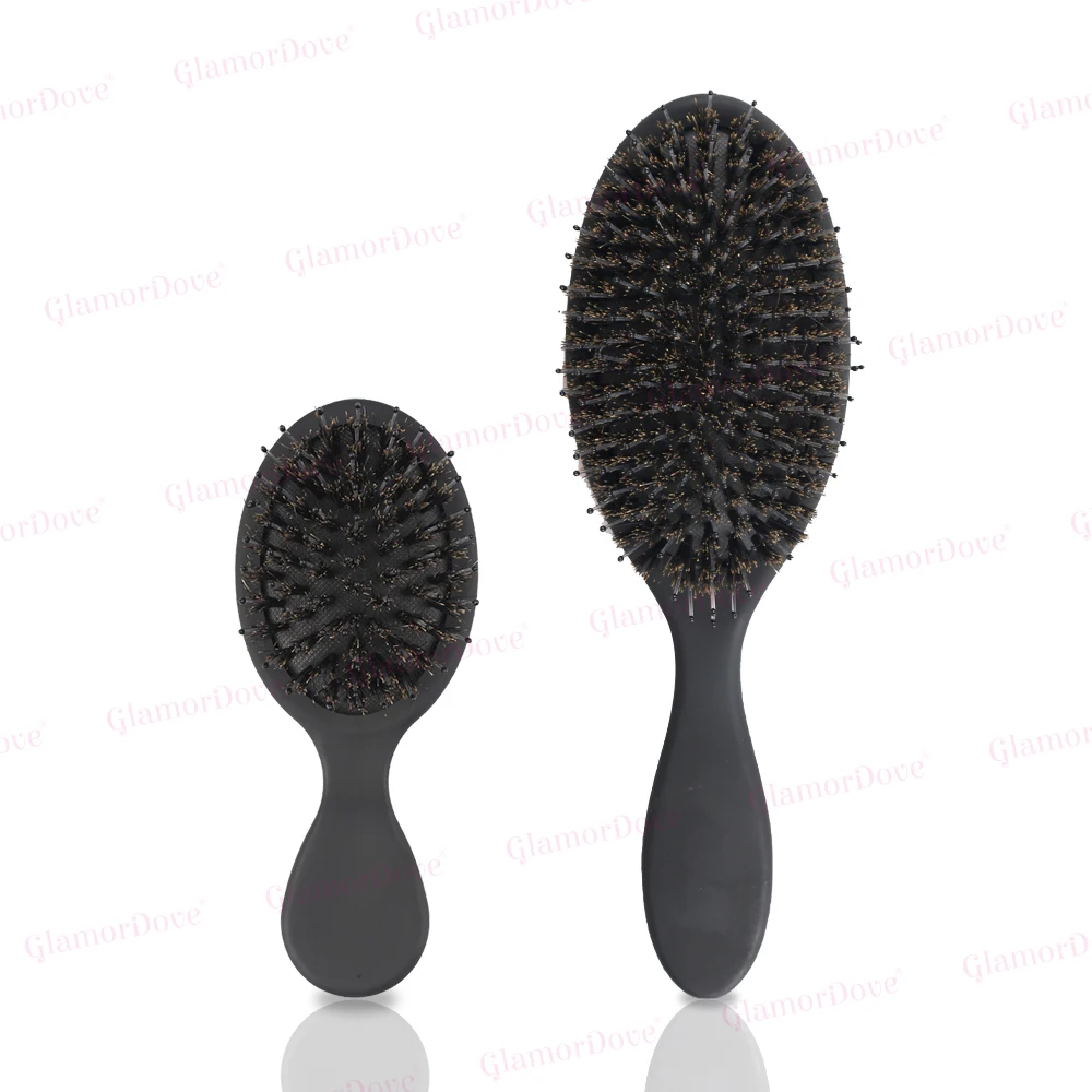 

GlamorDove Nylon Mixed Boar Bristle Hairbrush Anti-static Scalp Massage Hairbrush Detangling Wig Care Brush