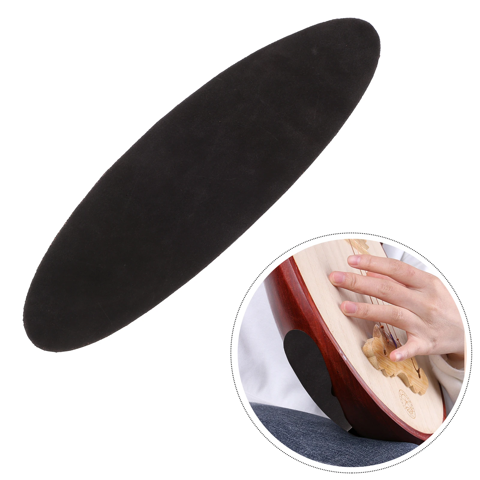 

Anti-slip Mat Nonslip Pad Support for Musical Instrument Cushion Double Sided Tape Soft Cowhide Stabilize