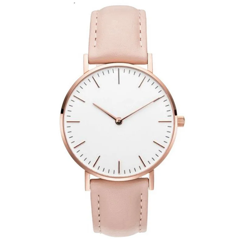 Ladies Simple Bracelet Wrist Watch Luxury Fashion Watch Women Leather Quartz Wristwatch Clock Zegarek Damski Relojes Para Mujer