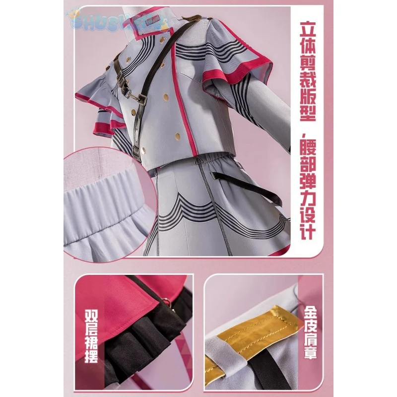 Kasane Teto virtual singer cosplay synthesizer v costume sweet lolita dress uniform Halloween carnival Lolita woman full set