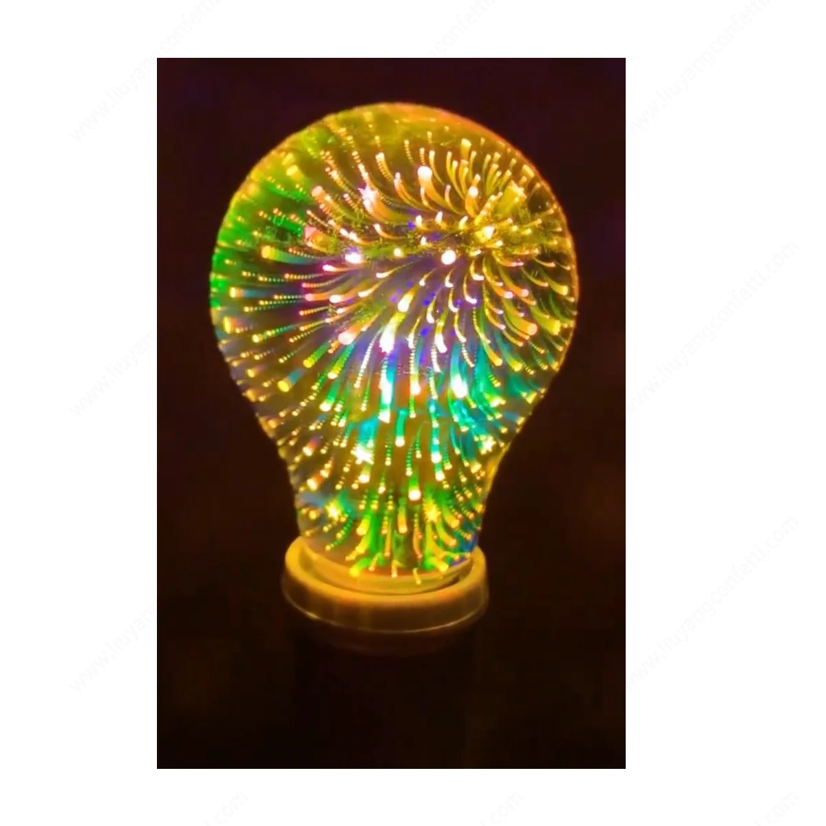 

3D Decoration LED Bulb E27 6W 85-265V Vintage Edison Light Bulb Star Fire works Lamp Holiday Night Novelty Christmas Tree New 4D