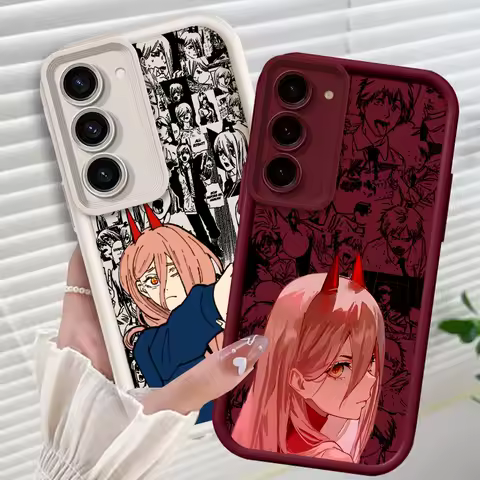 Chainsaw Man Popular Anime Art For Samsung Note 20 S24 S23 S22 S21 S20 Ultra Plus FE A25 A23 A22 A55 A35 5G Eye Ladder Back