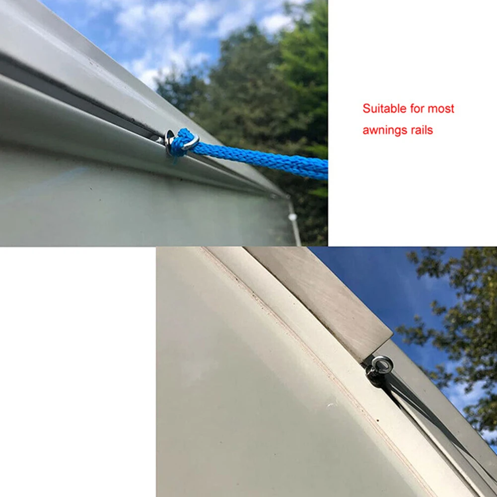 

2 шт. стопор для палатки, крепление на рейку из нержавеющей стали M4, крепление с проушиной, рельсовые винты, подъемные гайки/винт с проушиной для автофургона, каравана, лодки