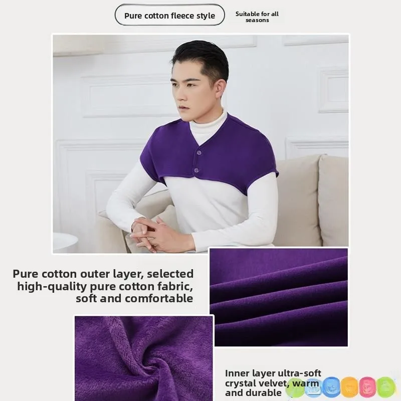 Schouderbeschermer voor heren, katoen, thuisgebruik, winter, warm, veelzijdig, schouderverzorging, ne-ondersteuning, comfortabele pasvorm, maat